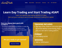 Tablet Screenshot of learn-2-trade.com